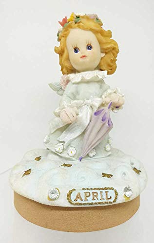 Angel Birthday Month Candle Cork 4 inches (April)
