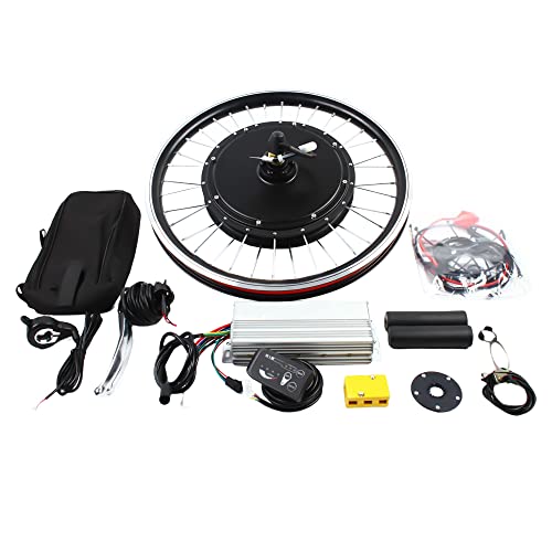 Begoniape 20 Zoll E-Bike Umbausatz Hinterrad/Vorderrad Elektrofahrrad Umbausatz Kit Hinterrad Electric Bicycle Conversion Kit mit LED-Anzeige Ebike Nachrüstsatz für 20 Zoll Fahrrad 48V 1000W