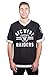 Icer Brands NFL Men's Jersey T-Shirt V-Neck Mesh Stripe Tee Shirt, Team Color