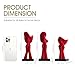 FUNTEREST Modern Prayer Statues Sculptures Home Decor, Set of 3 Red Hand Velvet Figurines, Abstract Art Resin Sculptures for Living Room Office Shelf Table Decor