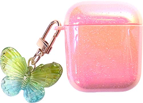 Amazon | シャイニー バタフライ AirPods AirPods Pro ケース 全3色