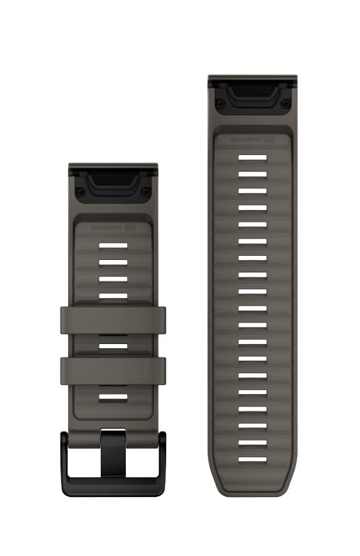 Garmin Quickfit-Armband 26 mm, Silikon, Kieselgrau – Ansicht 2