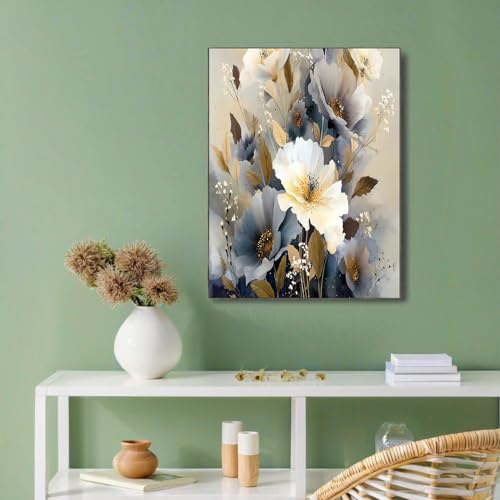 Decoración de pared con lienzo abstracto beige para eliminar la sobriedad del salón 2