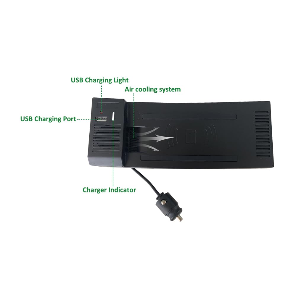 Ładowarka samochodowa bezprzewodowa QI Ładowarka do telefonu Płytka ładująca Uchwyt na telefon Adapter Szybkie porty USB Qc3, do Audi, A6 C7 A7 C7 RS6 2016 2018 Podkładka ładująca bezprzewodow