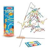 Melissa & Doug - Suspend Junior 24 Pièces - Jeu De Société D’Équilibre Et D’Adresse - Tour Empilable avec Baguettes Colorées - Jeu De Suspension Stratégie Enfant - Cadeau Enfant 4 Ans Et +