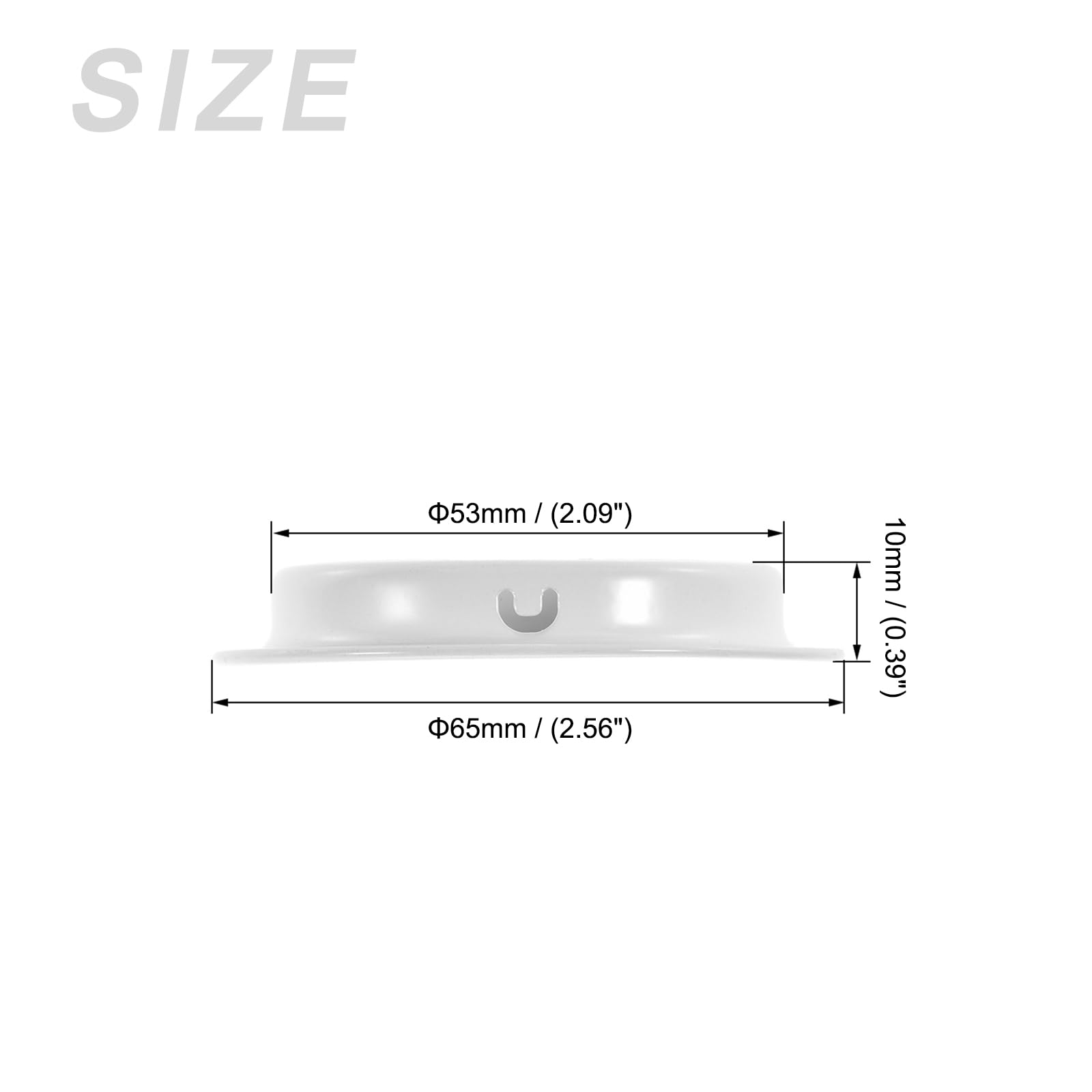METALLIXITY Round Air Vents(Fit 53mm/2.09" Dia.) 5Pcs, Stainless Steel Circle Soffit Airflow Vent Wall Mesh Vent Cover - Image 2