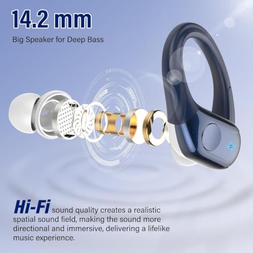 Image of Ltinist Wireless Earbuds,75Hrs Bluetooth 5.4 Headphones, Deep Bass Stereo