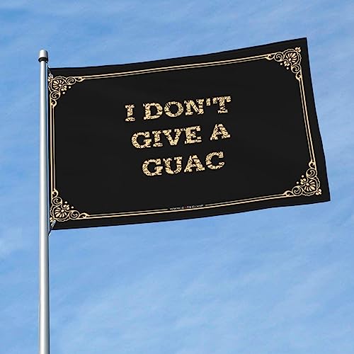 Grand drapeau mural humoristique I Don'T Give A Guac pour déco de studio