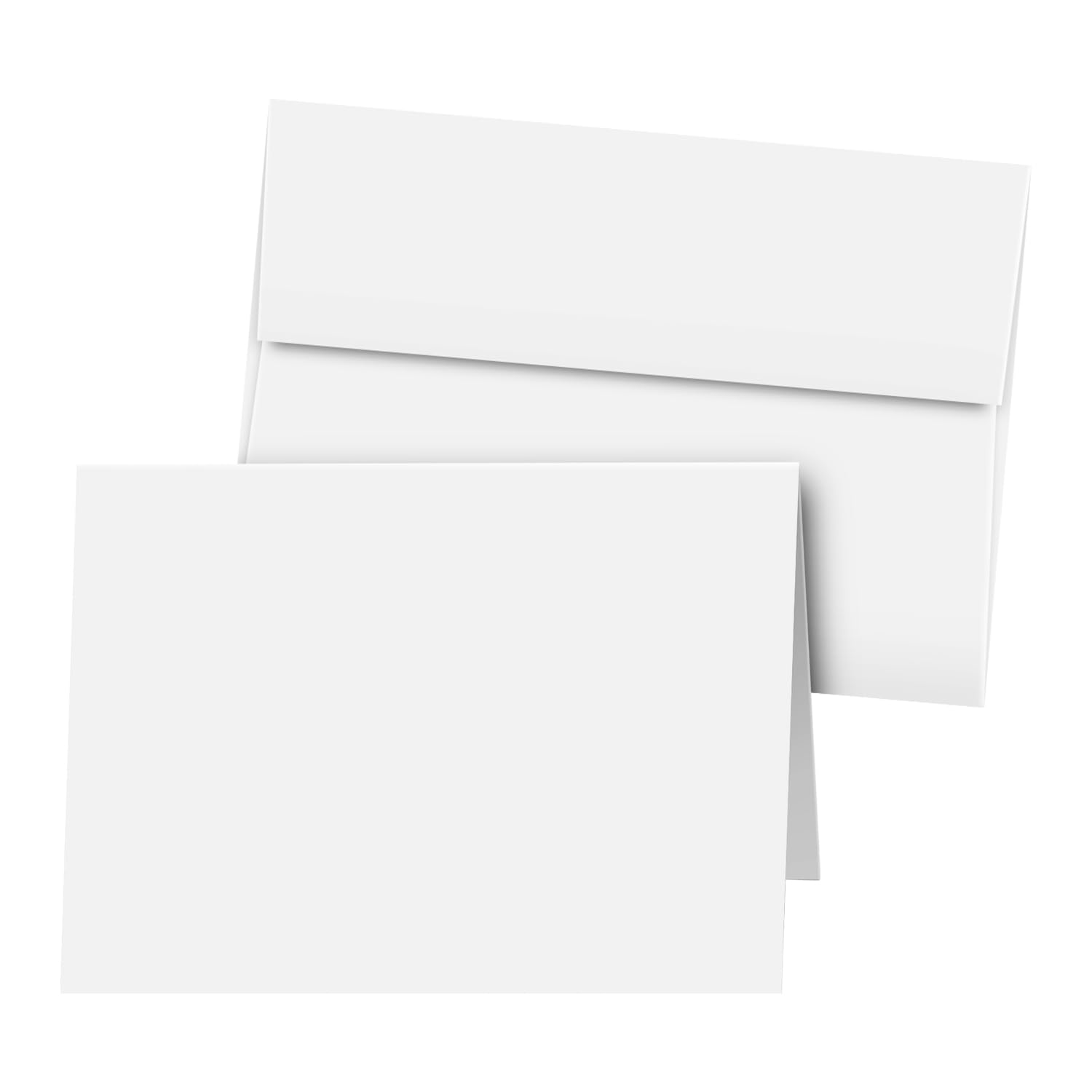 25 Greeting Cards Set – Blank White 4.25" x 5.5" Cards and Envelopes – Customized and Personalized Your Own Cards for Business, Holidays, Bridal Showers, Birthdays, Wedding Invitations, All Occasion