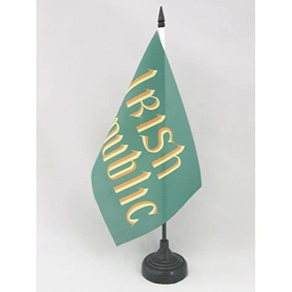 AZ FLAG Bandera de Mesa de la REPÚBLICA DE Irlanda 21x14cm - BANDERINA de DESPACHO Irlandesa 14 x 21 cm