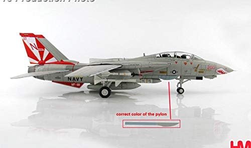 Miniatura 4 de Hobby Master Grumman F-14A Tomcat Super Cag 160660 VF-111 Sundowners USS Carl Vinson 1986 1/72 fundido a presión Avión Modelo Avión HM