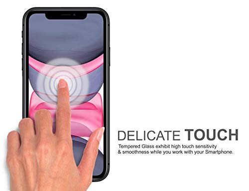 Image of STP FEEL [2 Pack Military Grade Premium Tempered Glass For iPhone 13 / iPhone 13 Pro (6.1 Inch) Edge to Edge Super Tough 9H Hardness Screen Protector Guard with Easy Installation Kit