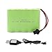 Produktbild Gecoty® 6V NiMH Akku, 2400mAh wiederaufladbarer AA RC Batterie mit SM 2P Stecker und Ladekabel für Ferngesteuerte Auto, 4WD Geländewagen, RC Tank