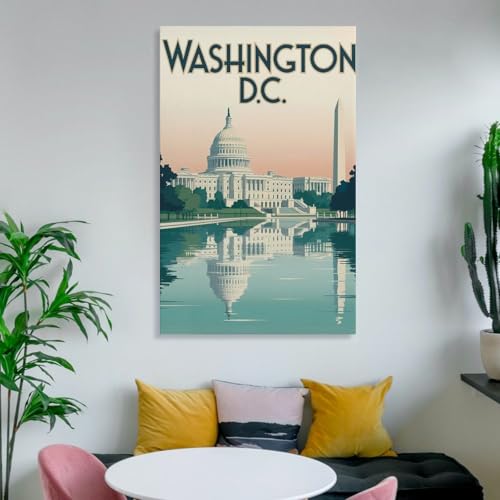 Décoration murale salon toile Washington D.C. 50x75 cm - 6