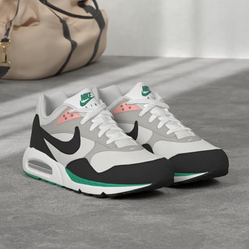 Nike Women's Air Max Correlate Running Shoes, White/Black-New Green, 5.5 M US