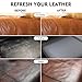 TOMBARINGR Leather Recoloring Balm – Repair Kit for Furniture Dye for Furniture Car Seats Shoes Repair Leather Dye for Scratched and Faded Couch Color Restorer - Medium Brown