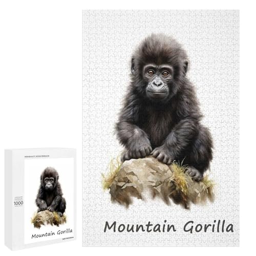 Puzzle 1000 pieces Mountain Gorilla jeux de puzzle pour adultes et loisirs creatifs
