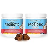 Petaxin Probiotics for Dogs - 6 Strains with Prebiotics - Supports Digestive and Immune System – Relief for Diarrhea, Bad Breath, Allergies, Gas, Constipation, Hot Spots - Made in USA - 240 Chews