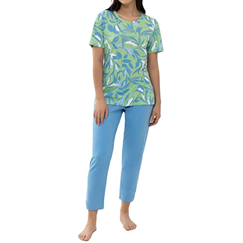 Mey Nachtwäsche Serie Danielle Damen Schlafanzüge 7/8 Summer Blue L(42)