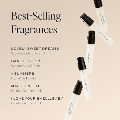 dime beauty perfume sampler hypoallergenic clean perfumes eau de toilette for women set of 5 2 ml