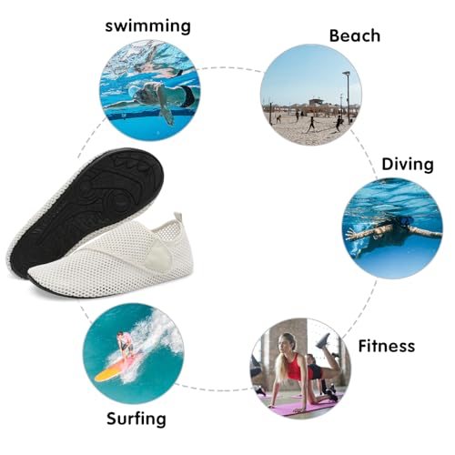 Image of Spesoul Womens Mens Water Shoes Quick Dry Beach Swim Shoes Barefoot Aqua Socks Outdoor Sand Socks for Pool River Diving