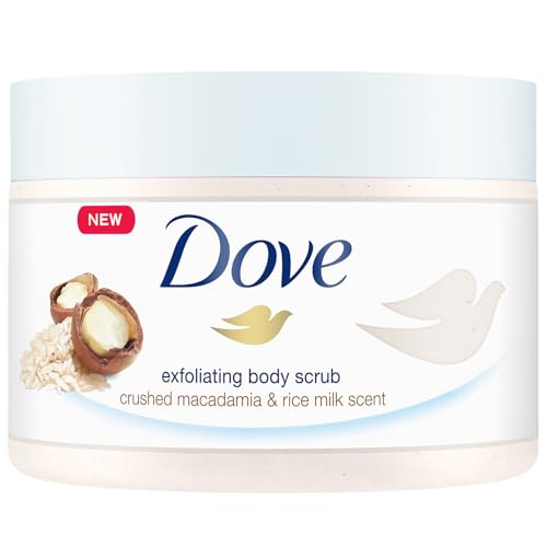 Dove Body Scrub Macadamia & Rice Milk