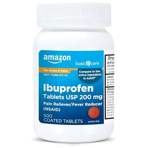 Amazon Basic Care Ibuprofen Tablets, 500 Count Cover
