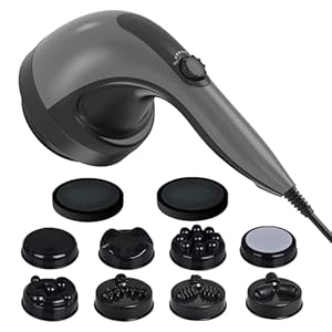 Handheld Cellulite Massager, Lymphatic Drainage Massager, Body Sculpting Machine with Lipo Roller for Stomach Belly Butt Arm Leg Fat, Wide Area Electric massagers vibrating Used at home Black