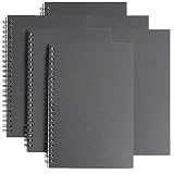 Uso amplio: estas almohadillas de dibujo en espiral están encuadernadas en espiral, ideal para un diario, diario de viaje, trabajo de poesía, escritura creativa, registros de trabajo, notas de estudio, diario de humor, álbumes de recortes, etc. Perfecto para cuadernos en espiral de escuela y oficina. La mejor opción como regalo de Navidad/Cumpleaños/Año Nuevo/Graduación.