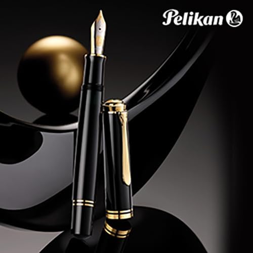 Miniatura 6 de Pelikan Premium Souverain M1000 Deluxe - Pluma estilográfica, punta fina, color negro