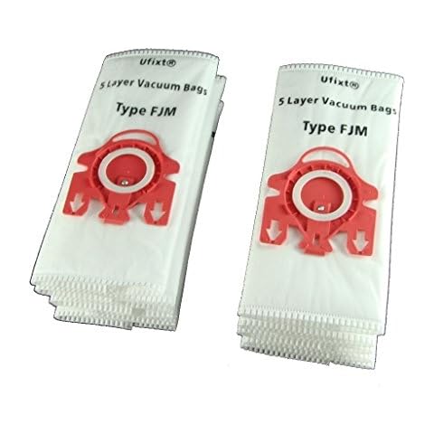 Ufixt Pack Of 10 Fits Miele S312I-2, S316I, S318I, S370, S380, S381, S4210 and S4211 Vacuum Bags Type FJM + Filters Cover