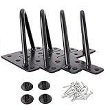 Osring Patas de horquilla de acero sólido para muebles de 15,