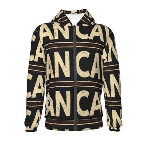 Man Cave Retro Kids Pullover Hoodies Boys Zip Up Sweatshirts Girls Athletic Clothes with Pocket2