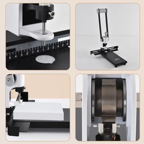 Robuster Locher mit einer Kapazität von 300 Blatt – Einzellocher, Lineal und Papierkorb für Büro, Zuhause und Druckerei, professioneller Papierbohrer 3mm