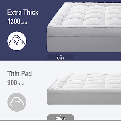 HYPREST Extra Thick Cotton Mattress Pad