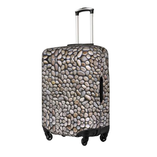 Pebble Stone Print Unique Travel Luggage Cover Washable Anti Scratch Suitcase Protector for Vacation2