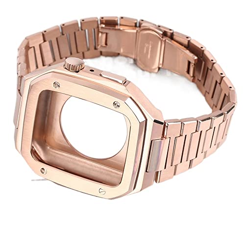 Bracelet Apple Watch acier et agate 44-45mm pour séries 4 à 9