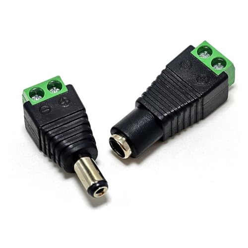 Jack socket de 2.1x5.5mm y conector DC 12V para iluminar salones con tiras LED y CCTV 6