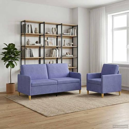 Sofás con almacenamiento de diseño minimalista azul con cojines de espuma cómodos 3