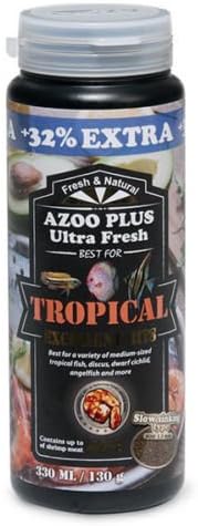 AZOO Tropical Excellent Bits 330ml - 130g Ultra Fresh Formula Fish Food ...