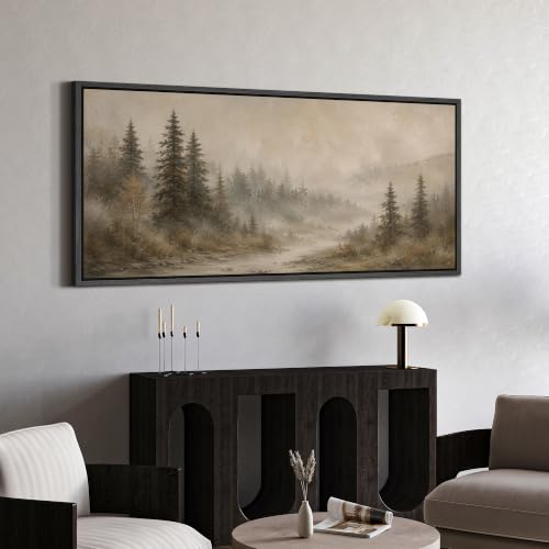 Image of MUDECOR Extra Large Framed Canvas Print Wall Art Pine Art for Living Room