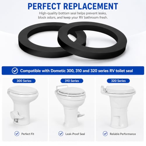 Image of RV Toilet Base Seal Kit 385311652 for Dometic 300 310 320