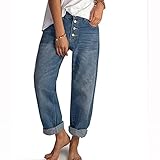 💖 GELEGENHEIT: Niemals aus der Mode kommen! Mit dieser Jeans im Retro-Stil fühlen Sie sich gleichzeitig wohl und stylisch, geeignet für die meisten Gelegenheiten im Leben, wie zum Beispiel Treffen mit Freunden, Reisen, Einkaufen und Dating. Ob selbst getragen oder als Geschenk an Verwandte und Freunde, es ist eine gute Wahl.