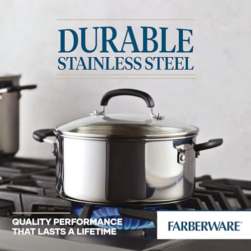 Farberware Brilliance Dutch Oven Pot with Lid, 5 Quart, Stainless Steel - image 5