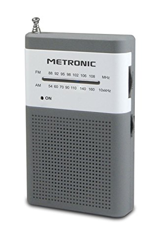 Preisvergleich Produktbild Metronic 477215 UKW Taschen Radio Silber