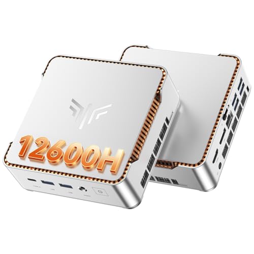 KAMRUI Pinova P2 Mini PC Windows 11 Pro, in-tel Core i5-12600H (Beat 4300U/N150, up to 4.5GHz) 16GB RAM 512GB SSD Mini Desktop Computer, Triple 4K Display HDMI+DP+Type-C, WiFi6/BT5.2, Business Home