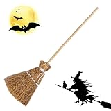 Hexenbesen-Halloween- – Miniatur-Besen-Requisiten für Festliche Dekoration, leichtes, langlebiges Design mit authentischem Hexenstil, Hexen-Requisite für Theateraufführungen, Feiertage, Familient