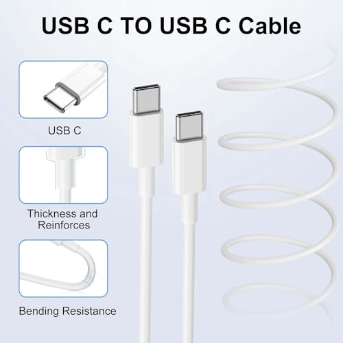 USB C Charger for iPhone 17 16 15 Fast Charging 10ft, 20W Apple USBC Charger Block and Type C to C Cable Cord for iPhone 17 Air/16 Pro/16 Pro Max/15 Pro/15 Pro Max/15 Plus/iPad Pro/Air