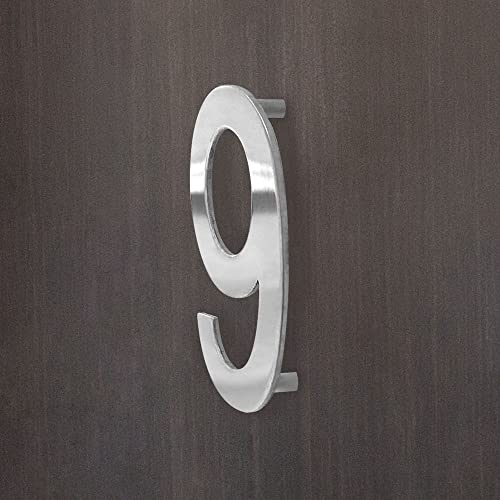 Numero civico in acciaio inox Aspetto fluttuante