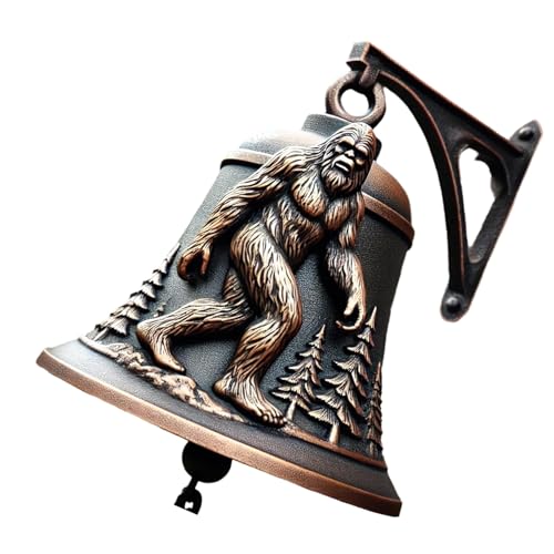 Vintage Metal Animal Shape Metal Welcome Doorbell Heavy Duty Hangable Manual Doorbell Wall Mount Decoration Enduring Hangable Ma